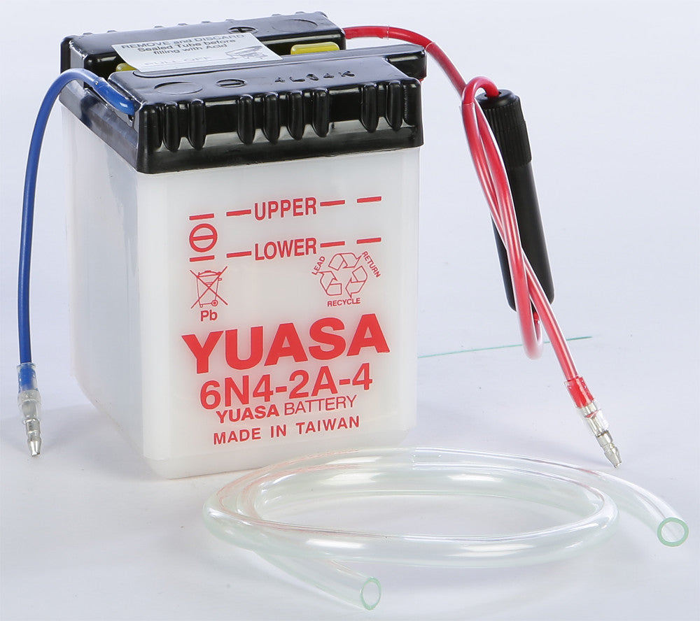 Yuasa 6V and 12V Standard Yumicron Battery Battery 6N4-2A-4 Conventional YUAM2644A for Honda CT110 / XL100S & More