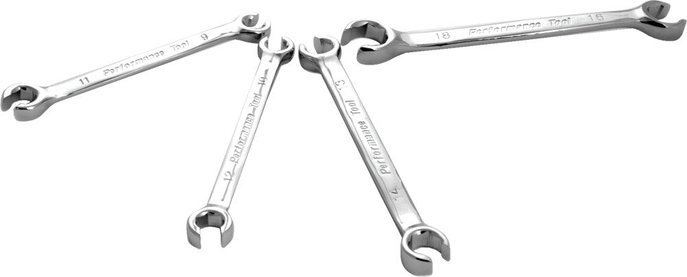 Performance Tool 4 PC MET Flare Nut Wrench Set W30431