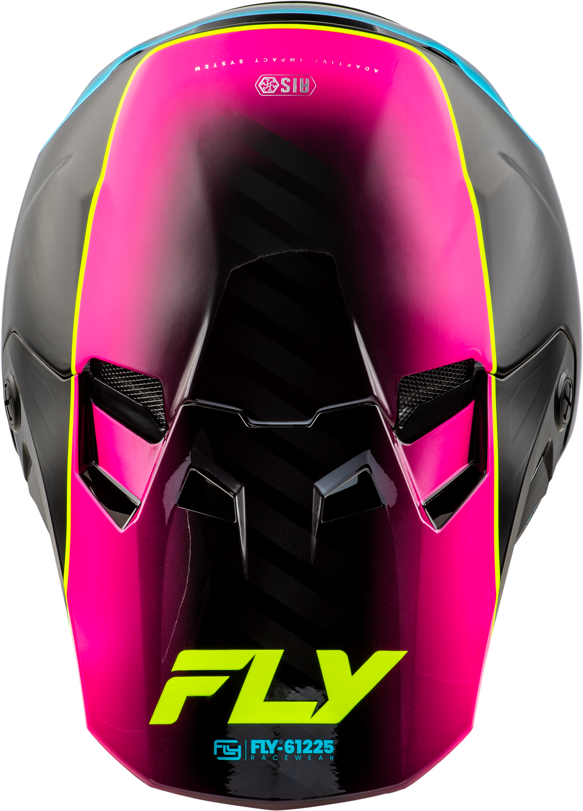 FLY Racing Formula CC Underglow Helmet Black/Pink/Blue SM