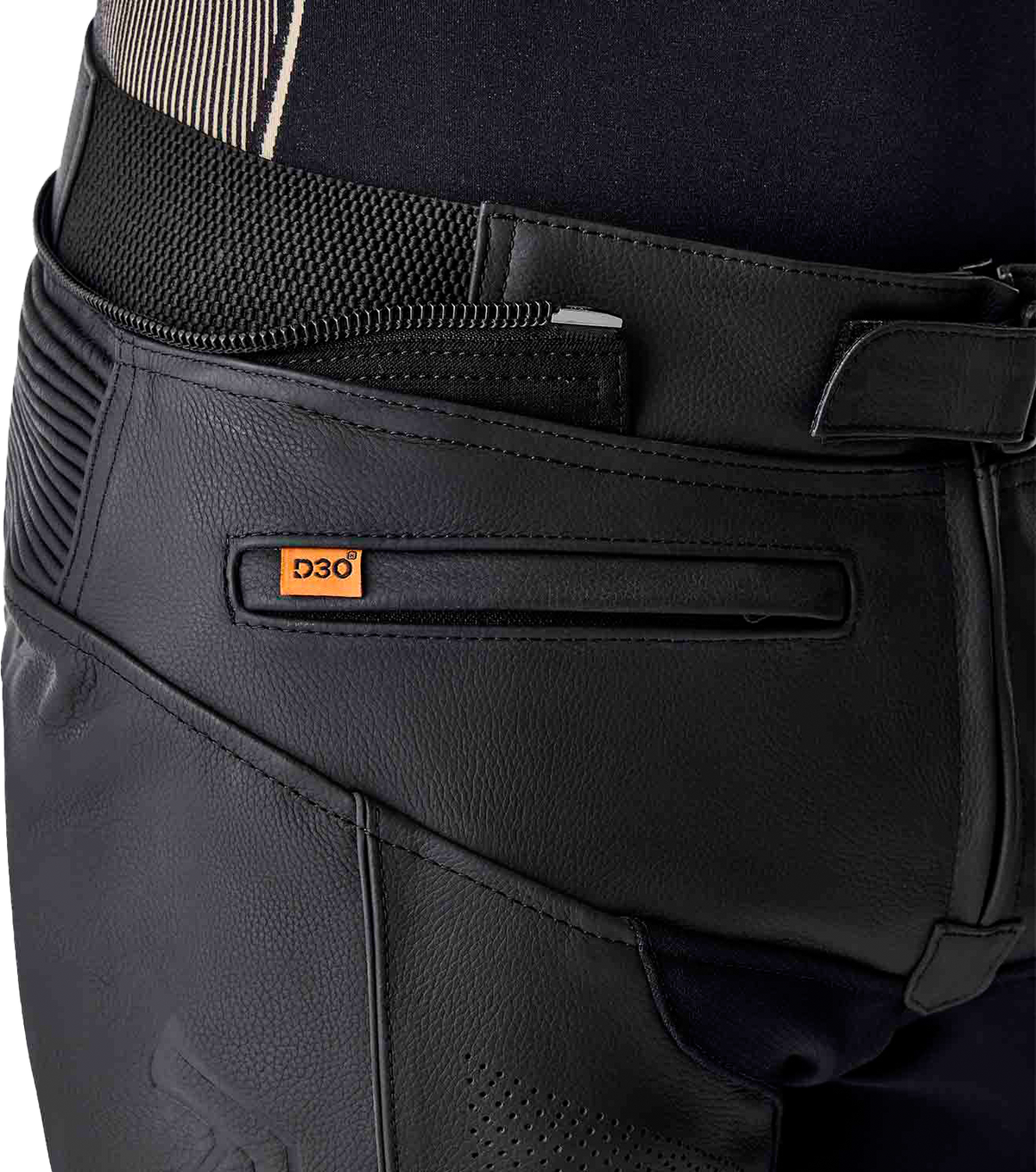 RST T2 D3O Leather Pants Black 4XL 103610BLK-42