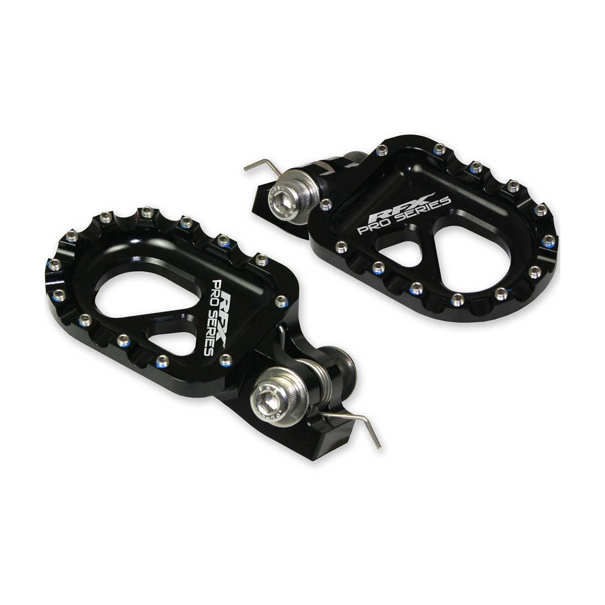 RFX Pro Series Aluminum Footpegs Trials Footpegs Black Gas/Beta/Sherco FXFR 90200 99BK