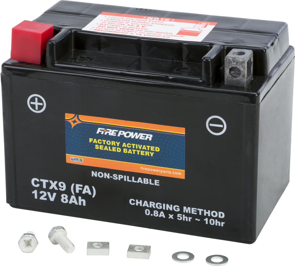 Fire Power Battery CTX9 Sealed Factory Activated CTX9-BS(FA) for Arctic Cat / BMW & More