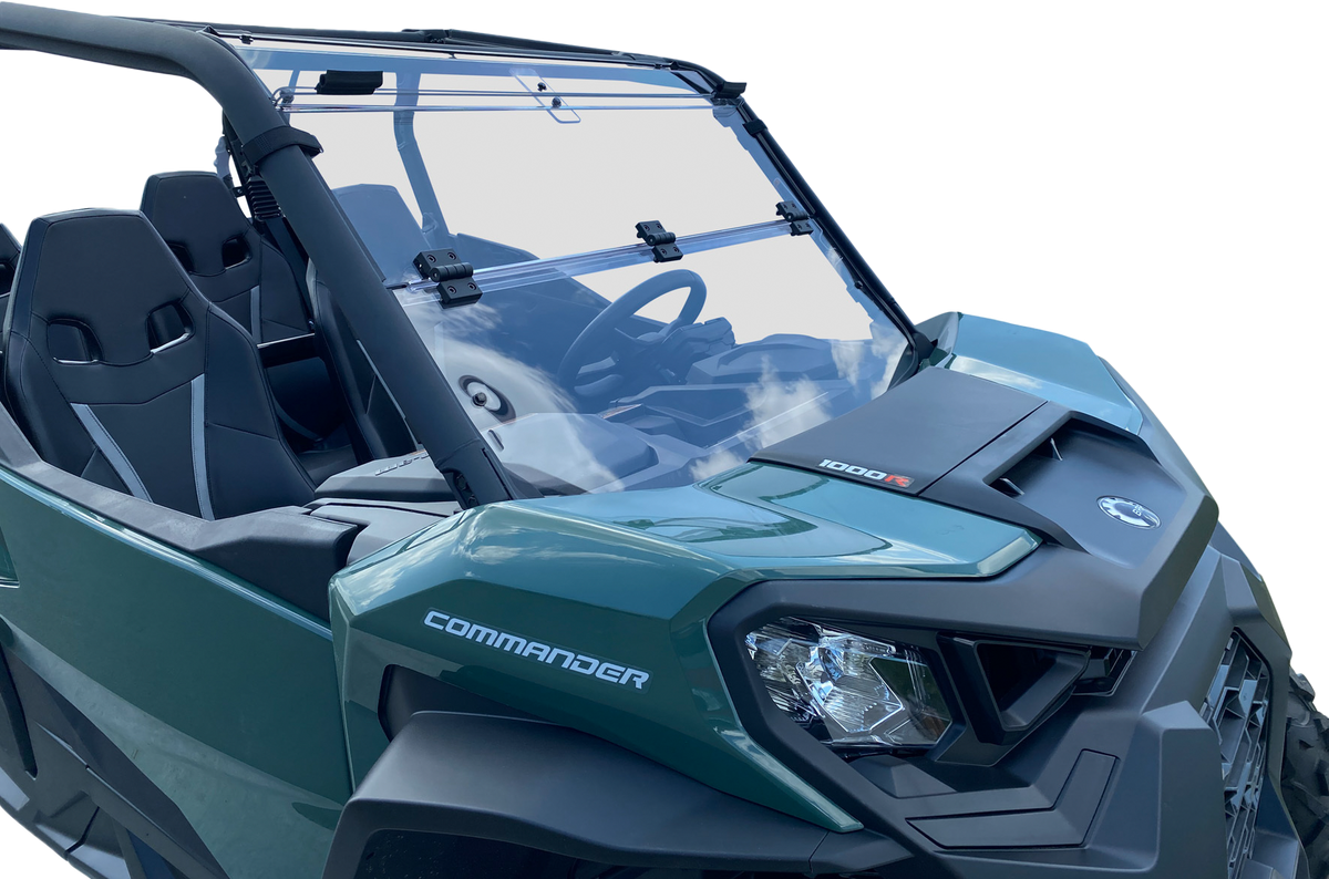 Open Trail Folding Windshield V000348-12200T for Can-Am Commander 1000 DPS / Commander 1000 XMR & More