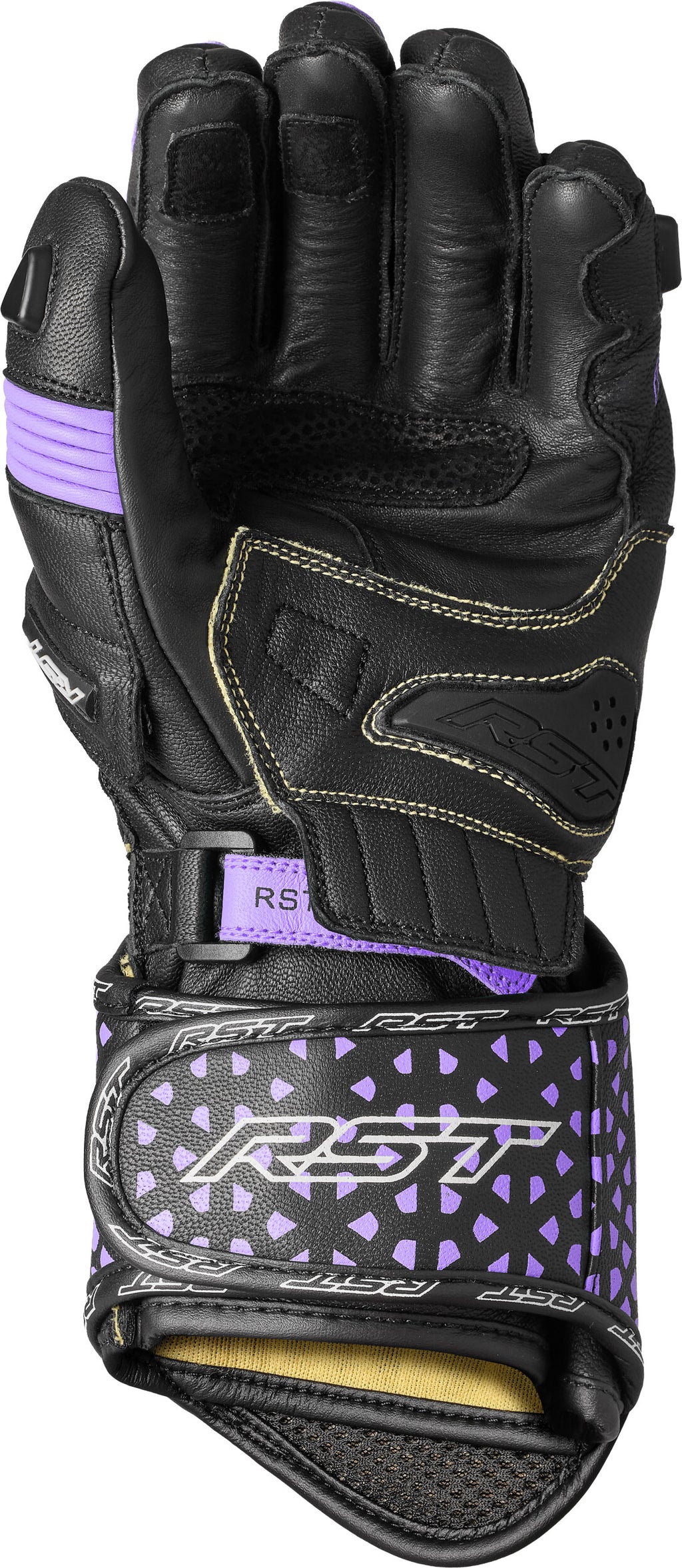 RST Womens Tractech EVO 4 CE Glove Black/Fushia/Grey Leather MD 103495PNK-07