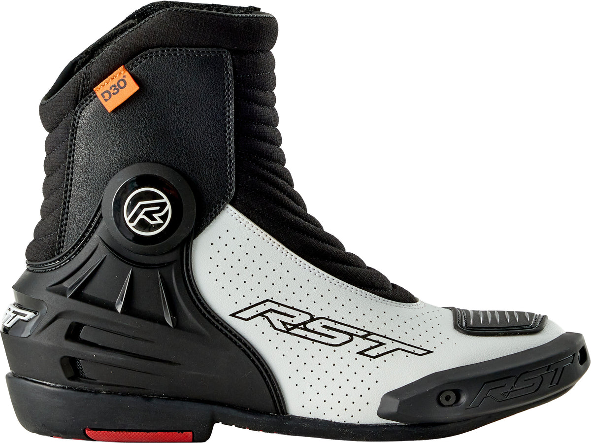 RST Tractech EVO D3O Short Boot Black/White 6 103697WHI-38