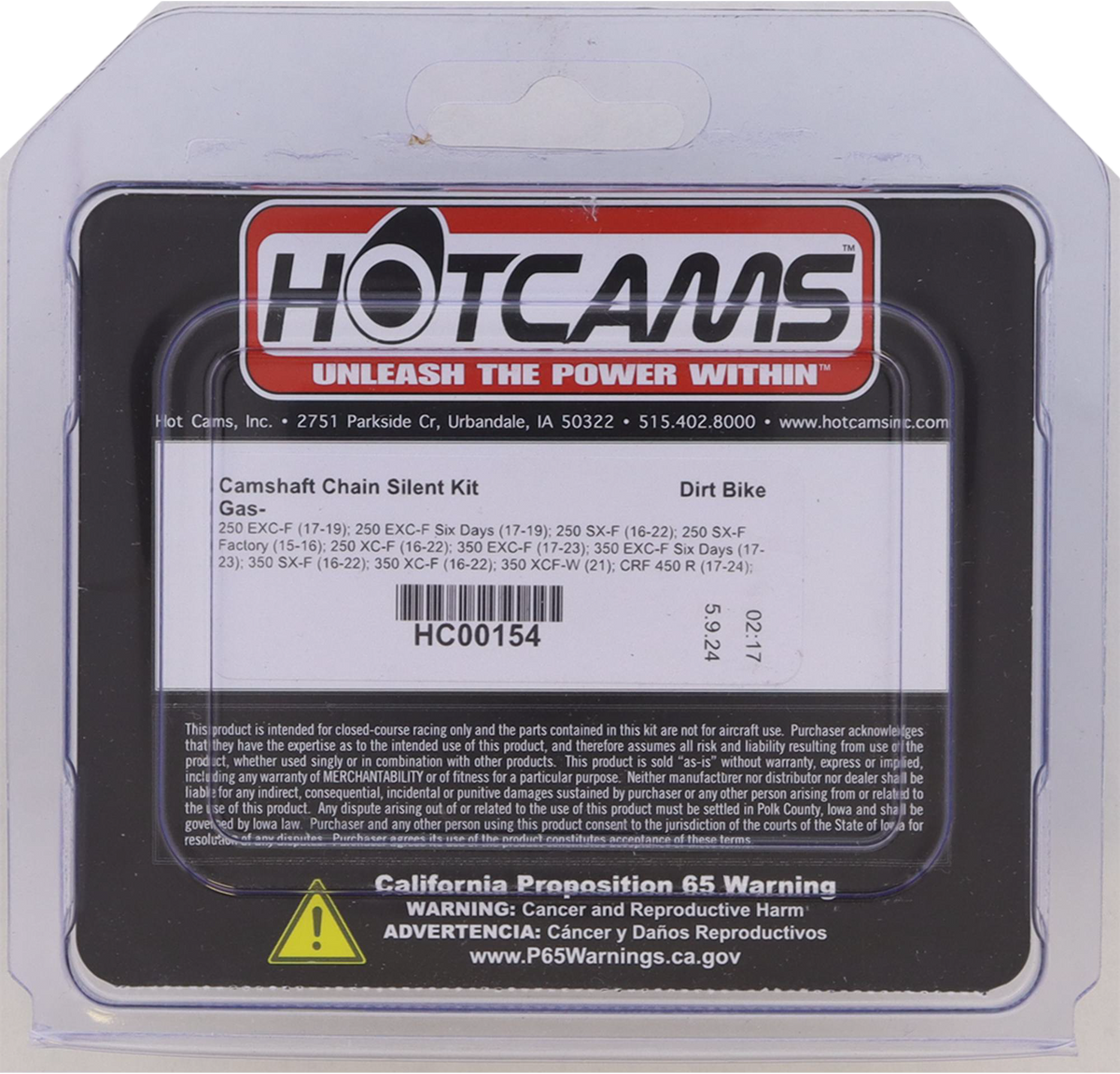 Hot Cams Cam Chain HC00154 for GasGas / Honda & More