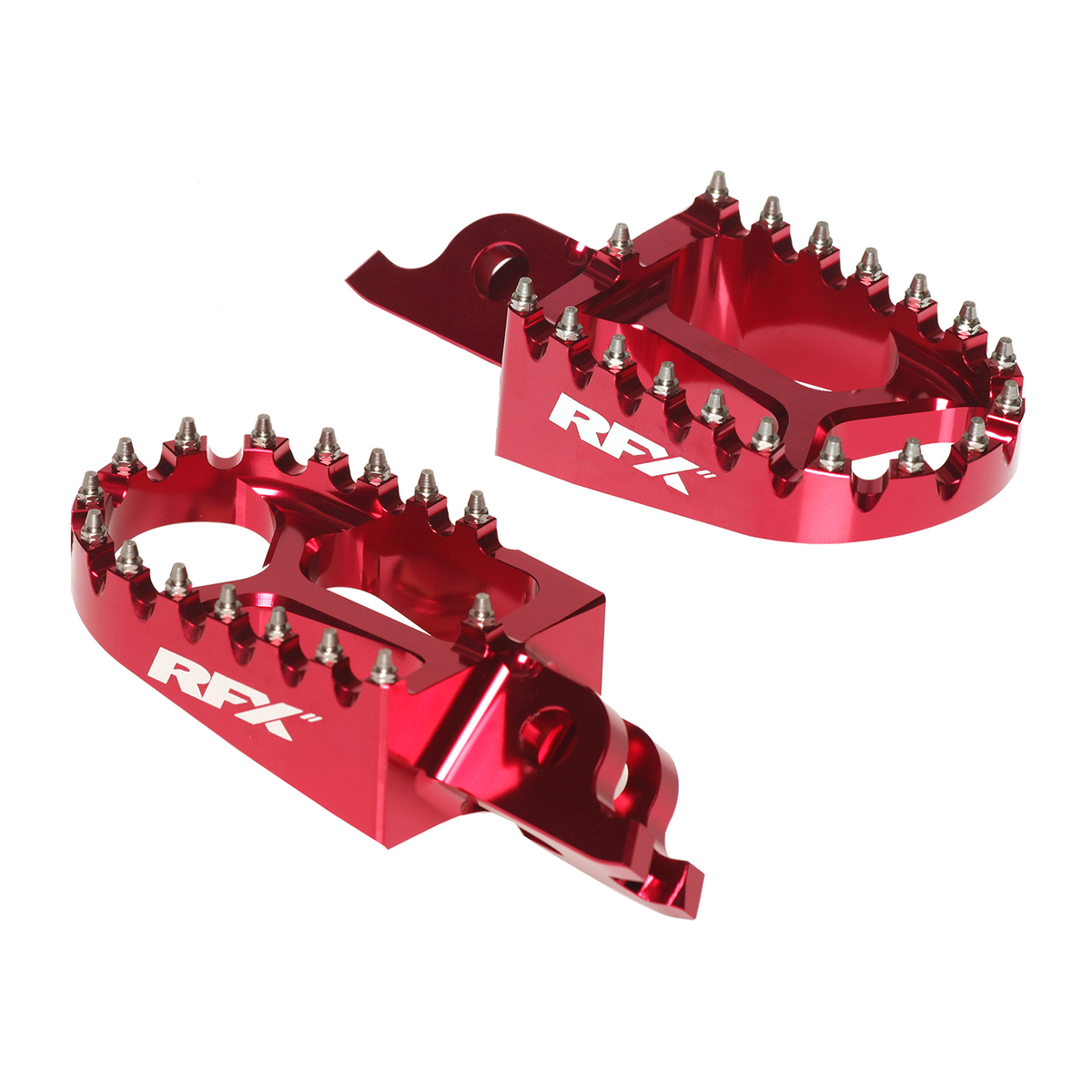 RFX Pro Series Aluminum Footpegs Footpegs Red FXFR 10100 99RD for Honda CR125R / CR250R & More