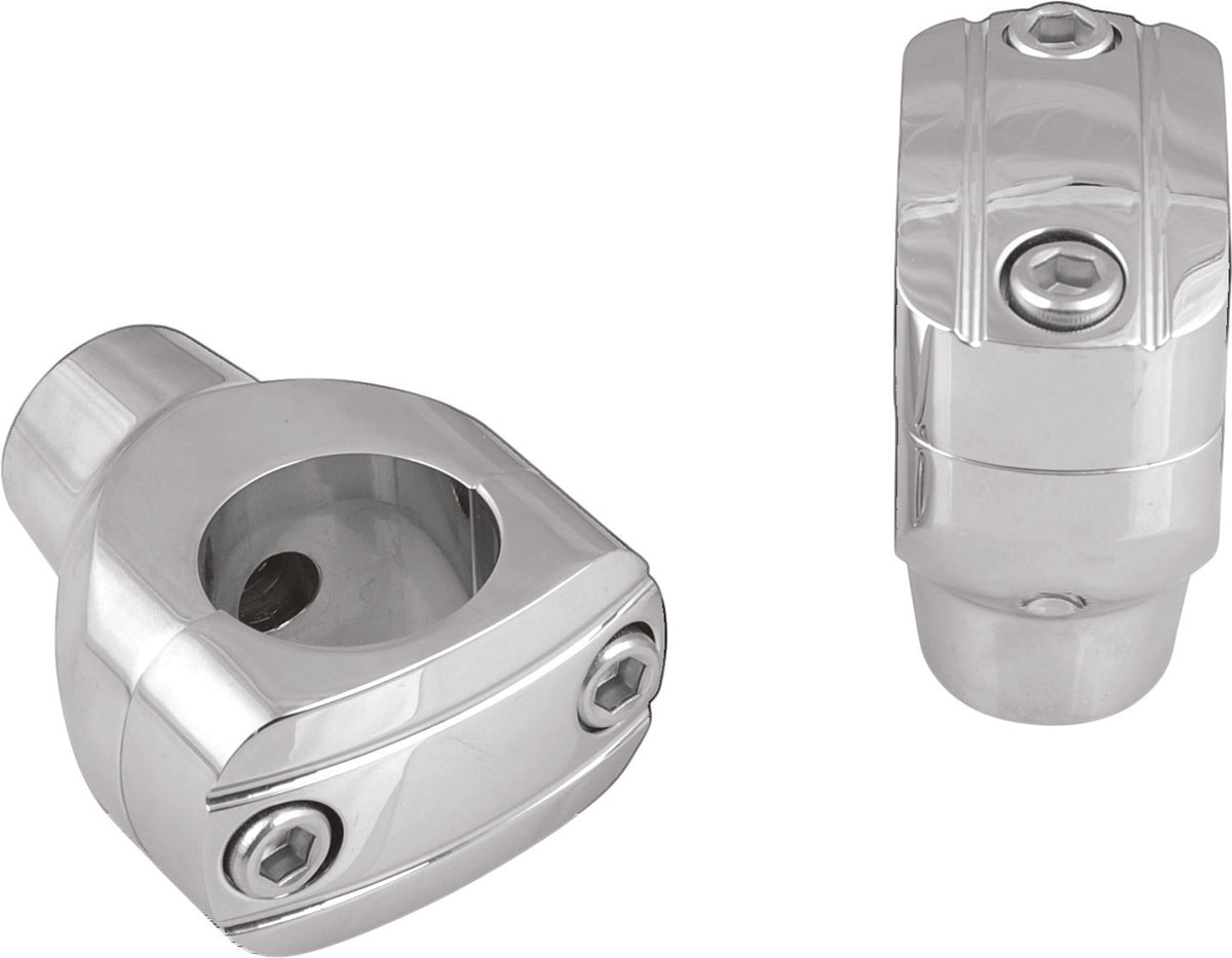Harddrive 2" Grooved Chrome Risers 245220