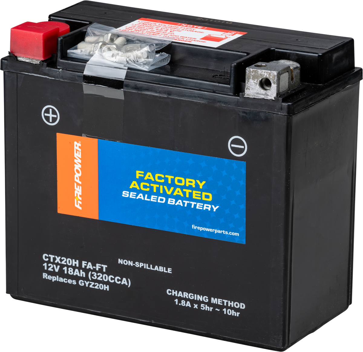 Fire Power Battery CTX20H (FA) FT Sealed Factory Activated for Honda VF1100C V65 Magna 1983-1986