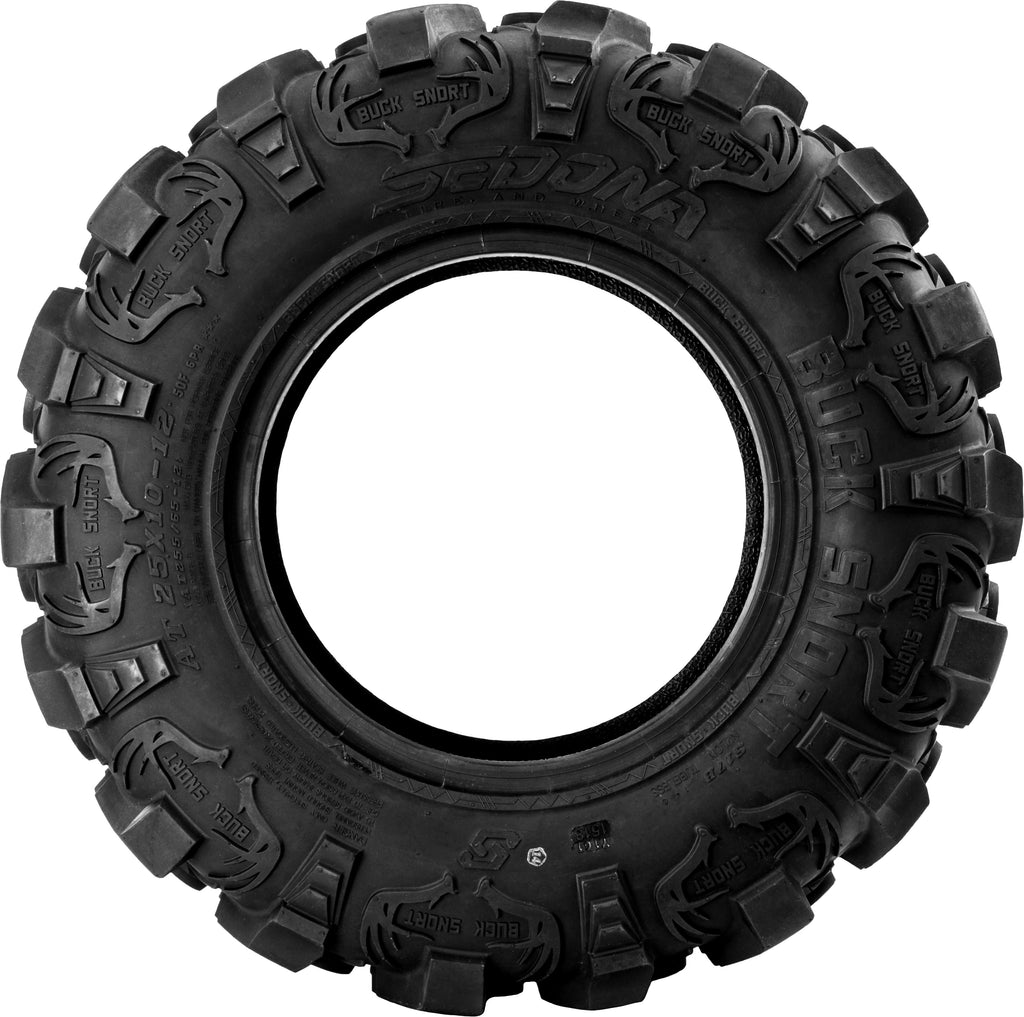 Set of 4 Sedona Buck Snort 25x10-12 ATV UTV Tires 6 Ply