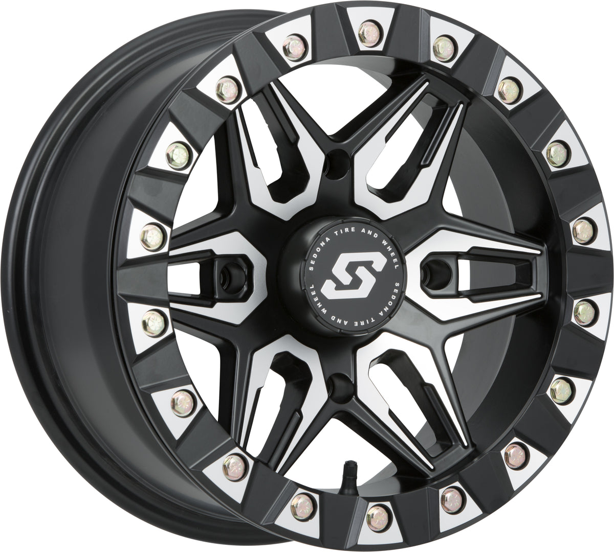 Sedona Split 6 BDLK Wheel 14X7 4/137 5+2 (+10MM) BLK/Machined A72M-47037-52S