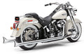 Cobra BAD Hombre True Dual Fishtails Chrome Softail 12-17 6989 for Harley-Davidson FLS Softail Slim / FLSS Softail Slim S & More
