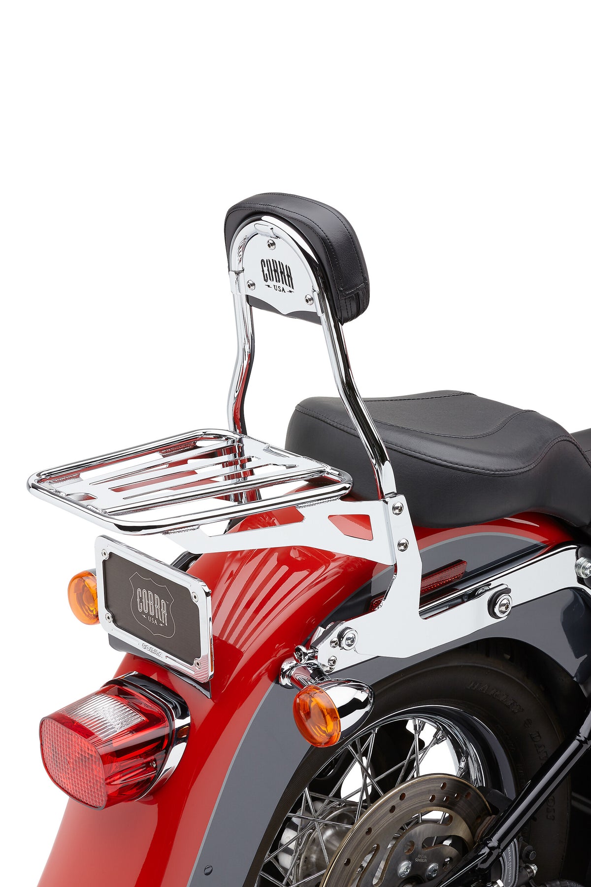 Cobra Removable Luggage Rack for Harley-Davidson FLDE Softail Deluxe / FLSL Softail Slim & More