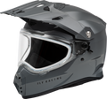 FLY Racing Trekker CW Solid Helmet Dual SHLD Grey LG 73-31363L