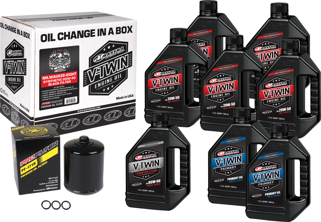 Maxima V-Twin Oil Change Kit