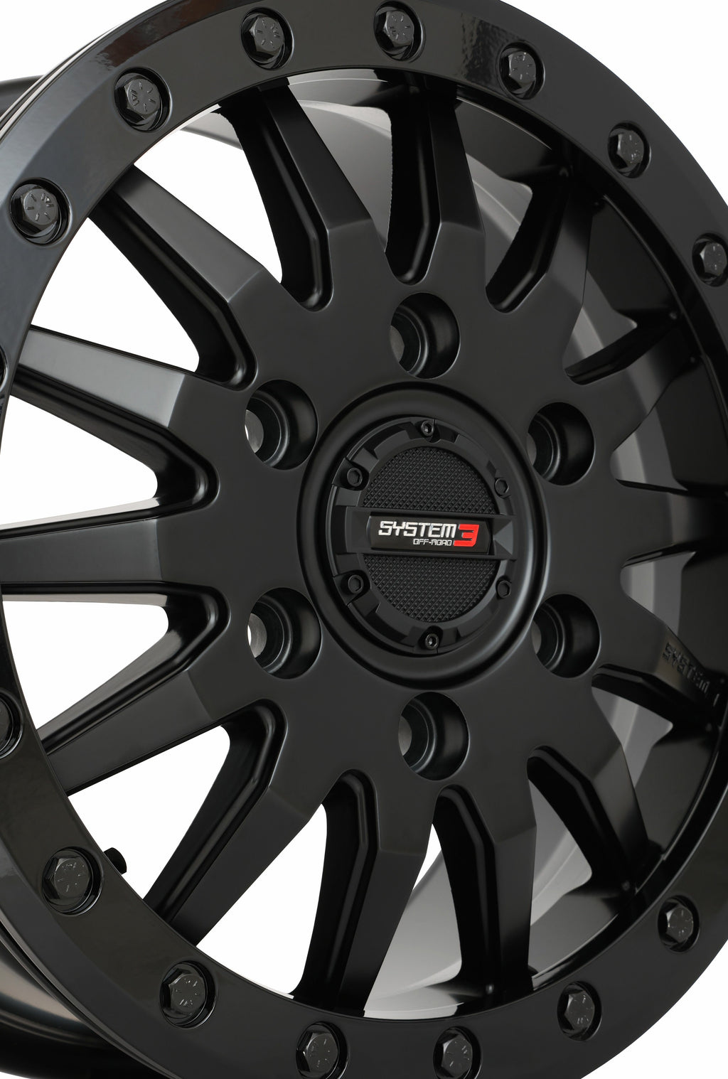 System 3 SB8 Wheel 15X7 5+2 (+38MM) 6/5.5 Matte Black 15S3-8565