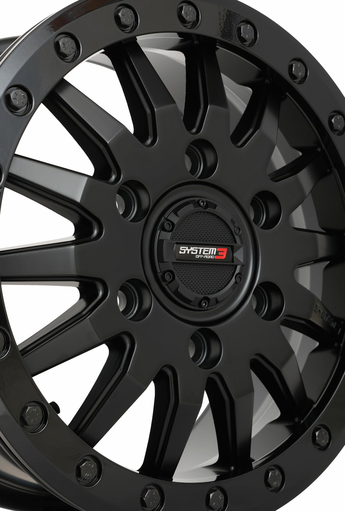 System 3 SB8 Wheel 15X7 5+2 (+38MM) 6/5.5 Matte Black 15S3-8565