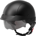 GMAX HH-75 Half Helmet Matte Black SM H1750074