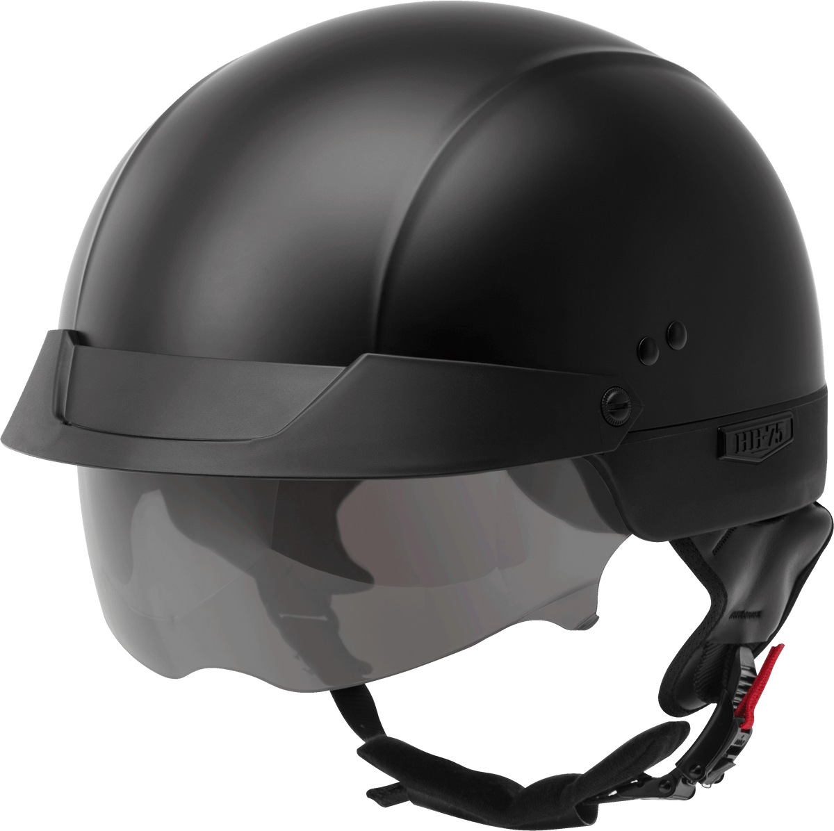 GMAX HH-75 Half Helmet Matte Black SM H1750074