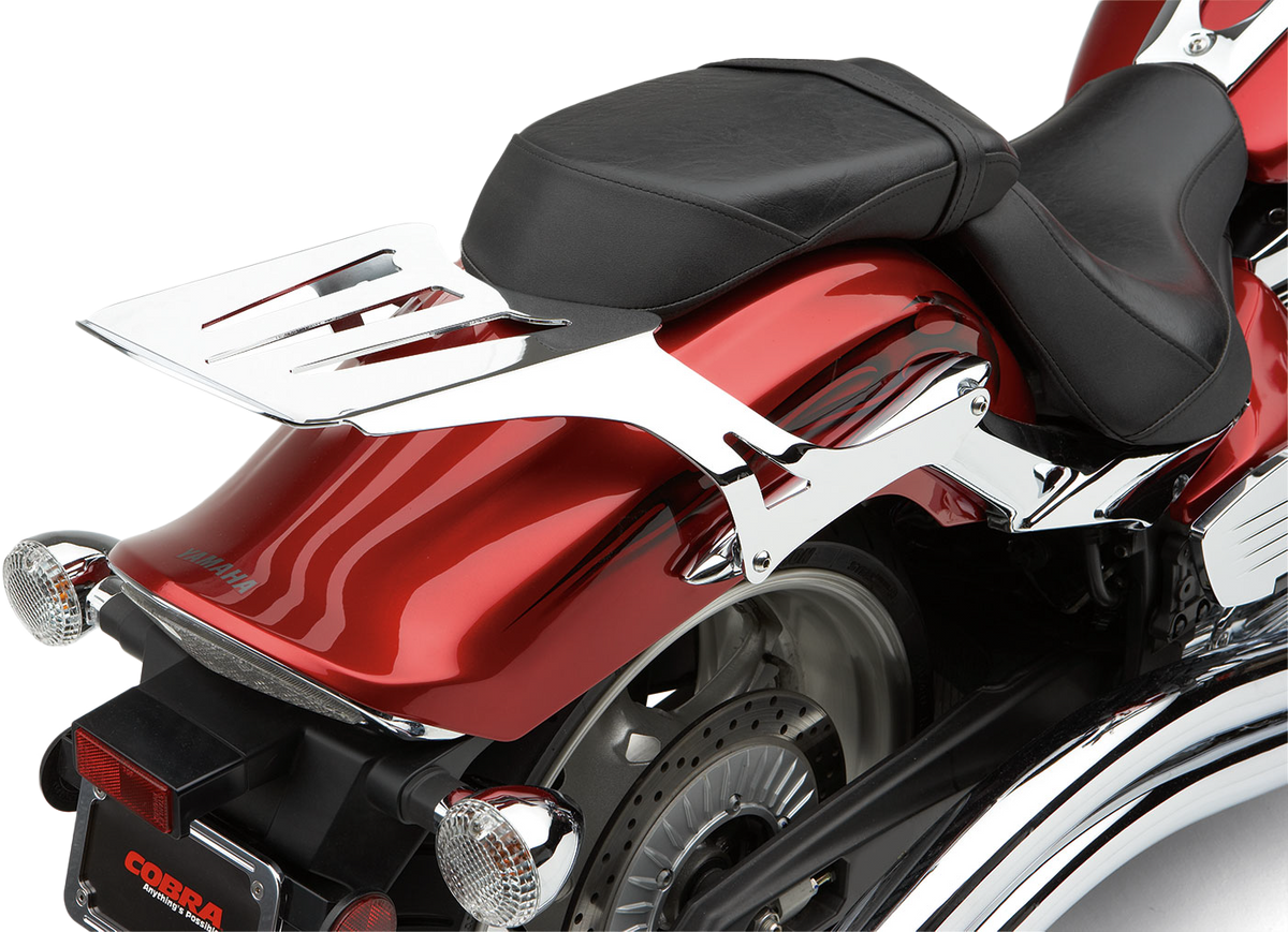 Cobra Solo Luggage Rack Chrome Formed Stryker 11-18 02-4270 for Yamaha XVS13C Stryker 2011-2016
